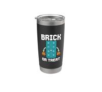 Mattone or Treat Brick Master Builder Toy Block Halloween Bicchiere termico in acciaio inox doppia parete