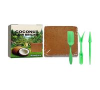 Mattone Vegetale Compresso, Assorbente Acqua, 10x10x1 Cm, Blocco Di Miscela Per Invasatura, Mattone Da Giardino Riutilizzabile, Materiale Riutilizzabile, Per Trapianto, Fiori, Piante In Va