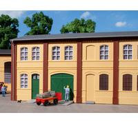 Mattone Walls Con Finestra E Porta Aperture Giallo (6pc) H0 / Oo Scala Auhagen