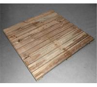 Mattonella a doghe in legno cm. 100x100x3,8