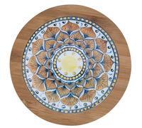 Mattonella decorativa 20 cm in ceramica e bambù, Sicilia