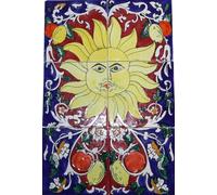 Mattonella in ceramica dipinta a mano in stile orientale, 45x30 cm (06-63)