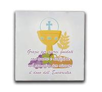 Mattonella Personalizzata in ceramica 13×13cm dedica speciale Idea Regalo Catechista Fine Anno Catechesi Natale Pasqua Compleanno Prima Comunione Eucarestia Con Nomi Catechiste Bambini Bimbi 3