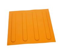 Mattoni Ciechi per Percorso Gialli in Pvc, Blocco Guida per Pavimento | Piastre Motivo Unico e Striscia Tattile, Uso Interno o Esterno, Design Semplice e Resistente