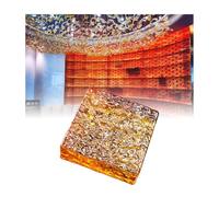 Mattoni di vetro cristallo Glass Blocks And Bricks Multicolor 5.9x5.9x1.9in(Orange)
