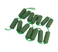 Mattoni in schiuma verde floreale 13,5 x 4,5 cm per organizzare | Confezione da 14 cilindri verdi, rapido assorbimento d'acqua, contiene steli freschi o artificiali, nessun odore strano