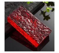 Mattoni in vetro trasparente, Mattone di vetro multicolore 20x10x5 cm for trasmissione della luce e privacy(Rosso)