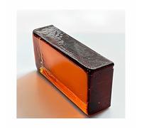Mattoni in vetro trasparente, Mattoni di vetro multicolore 7,8x3,9x1,9 pollici(Brown)