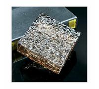 Mattoni in vetro trasparente, Mattoni di vetro multicolore 9,5x9,9x4, cm(Brown)