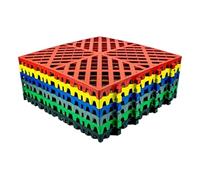 mattoni industriali collegati, Piastrelle Drenanti Ad Incastro Confezione Da 4/10/16/20 Pz Multi40x40x3cm(Yellow,20pieces)