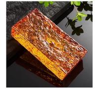 Mattoni rettangolari in cristallo trasparente, 20 x 10 x 5 cm, multicolore, trasmissione della luce, tagliabili, resistenti agli urti, per casa, ufficio, partizioni fai da te (marrone)