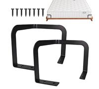 Mattress Slide Stopper - 2 Pcs Metal Bed Safety Stopper | Non Slip Mattress Gaskets with 8 Screws, Sturdy Murphy Bed Kit, Strong Anti Slip Gripper for Frame, Adjustable Beds, Foot of Beds