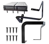 Mattreux Slide Stopper - Rischio di telaio in metallo robusto con viti, kit di influenza non scivoloso per la base del letto | supporto a piattaforma regolabile per blocco bordo del piedo, morsetto