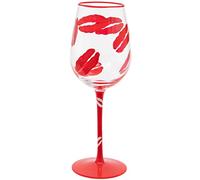 Maturi Bicchiere da vino dipinto a mano, 400 ml, in confezione regalo