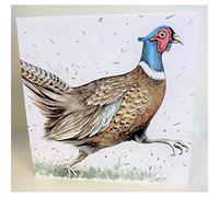 Maturi Biglietto d'auguri bianco con fagiano acquerellato, immagine 441048, multicolore