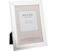 Maturi Cornice per foto placcata in argento - Finitura bordo perlato 10 x 15 cm