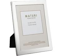 Maturi Cornice per foto placcata in argento - Finitura con bordo piatto 6,5 × 9 cm