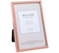 Maturi Cornice portafoto color oro rosa - Bordo sottile, 9 x 13 cm