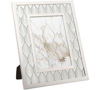 Maturi Cornice portafoto in acciaio inox con foglia di palma - 5 x 7/13 x 18 cm, argento