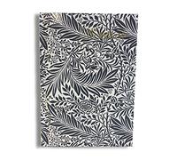 Maturi Quaderno A5 con copertina rigida, design William Morris Larkspur con dettagli in lamina d'oro e finitura lucida