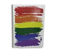 Maturi Taccuino A5 con copertina rigida, design arcobaleno con dettagli in lamina d'oro e finitura lucida