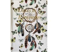 Maturi Taccuino formato A5 con copertina rigida per le date da ricordare, design acchiappasogni con dettagli in lamina d'oro e finitura lucida, bianco