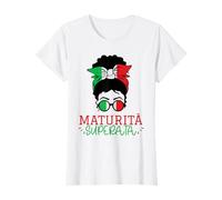 Maturità 2025 Ragazza Maturità Superata Chignon Spettinato Maglietta