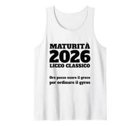 Maturità 2026 Liceo Classico Scritta Divertente Canotta