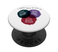 Maturità emotiva Fiducia Amore Scusa Messaggio di crescita PopSockets PopGrip Adesivo