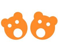 Matuska dena bear rings 160x38mm arancione - anelli colorati