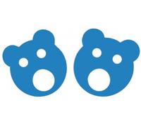 Matuska dena bear rings 160x38mm blu - anelli colorati