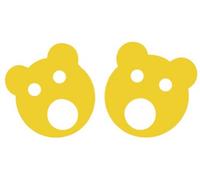 Matuska dena bear rings 160x38mm giallo - anelli colorati