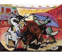 Matvsd Kohecs Corse di tori di Pablo Picasso Poster Tela estetica Wall Art Pablo Picasso Stampe e pittura per Home Office Wall Decor 60x40cmx1 senza cornice