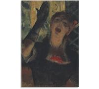 Matvsd Kohecs Edgar Degas Il Cantante Del Caffè Poster E Stampe Vintage Tela Arte Della Parete Edgar Degas Pittura Immagine Astratta Per La Decorazione Domestica 30x45cm Senza Cornice