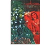 Matvsd Kohecs Famoso Marc Chagall Reminiscenza Poster Tela Astratta Arte Della Parete Marc Chagall Stampe Pittura Estetica Per Home Decor Immagine 50x75cm Senza Cornice