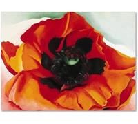 Matvsd Kohecs Georgia O'Keeffe papavero poster Georgia O'Keeffe papavero tela arte della parete Georgia O'Keeffe stampe pittura retrò per la decorazione domestica 40x65cmx1 senza cornice