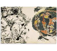 Matvsd Kohecs Poster e stampe di Jackson Pollock Jackson Pollock《Ritratto e un sogno》Arte murale su tela Pittura astratta per la casa Decorazione murale 30x40cm Senza cornice