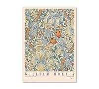 Matvsd Kohecs William Morris Mostra Wall Art William Morris Fiore Foglia Poster e Stampe William Morris Pittura Tela per Home Decor 30x45cmx1 No Frame