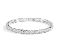 MATYAS Bracciale tennis Moissanite per donna Regalo di Natale Gioielli da sposa in argento sterling placcato platino