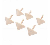 Matybobe 12 Pezzi Trottola di Legno Giocattoli da Colorare Non Finiti per