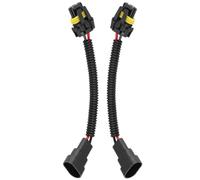 Matybobe 9005 9006 Prese di Prolunga per Cablaggio Fendinebbia Faro 2 Pezzi | Spina in PVC con Nucleo in Rame, Retrofit Lampadina per Carichi Pesanti, Plug and Play, Basso Consumo Energetico, Cavo