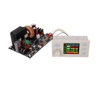 Matybobe Alimentatore Regolato CC CNC Ingresso DC6-70V Uscita DC0V-60V 20A 1200W Modulo di Riduzione della Tensione ABS 1,8 Pollici 0-1200W per Laboratori di Ricerca Campo