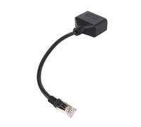 Matybobe Cavo Adattatore Ethernet RJ45 da 1 a 2 Porte Adattatore Splitter per Trasmissione di Connessione Eccellente Cavo Internet CAT7 per Ufficio Domestico