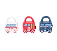 Matybobe Giocattolo Educativo a Forma di Automobile e Serrature Scorrevoli per L'apprendimento e la Destrezza Fine dei Bambini
