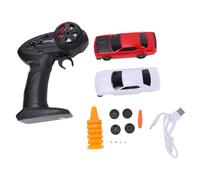 Matybobe RC Drift Car Auto da Corsa Drift in Scala 1:43 Auto da Telecomandata 2.4G e Controllo App Gusci a Doppia Scocca 2 Set di Ruote Luci LED Giroscopiche Tipo C Ricarica (Rosso)