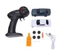 Matybobe RC Drift Car Auto da Corsa Drift in Scala 1:43 Auto da Telecomandata 2.4G e Controllo App Gusci a Doppia Scocca 2 Set di Ruote Luci LED Giroscopiche Tipo C Ricarica (Blu)