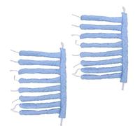 Matybobe Rullo per Capelli Senza Calore da 2 Pezzi Fascia Arricciacapelli, Facile da Usare Tutti i Tipi di Capelli. Tessuto Morbido e Delicato Sulla Pelle (Blu)
