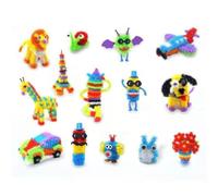 Matybobe Set di Mattoncini Giocattolo Educativo con Palline Adesive per Bambini Sopra i 3 Anni - 400 Capsule e 36 Accessori - Stimola L'immaginazione e la creatività (#1)