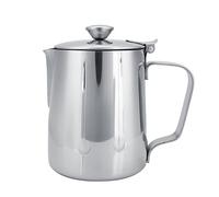 Matybobe Tazza per Schiumare il Latte Realizzata in Resistente Acciaio Inossidabile con Manico Ergonomico, Ideale per L'arte del caffè Latte e L'uso Domestico (350 ml)