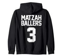 Matzah Baller - 3 Divertenti Palline da Basket ebraiche Felpa con Cappuccio